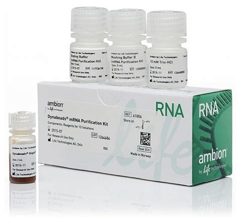 mrna purification kit|Dynabeads™ mRNA Purification Kit (for mRNA purification from .